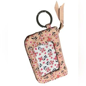 Vera Bradley Zip ID Case Key Sweethearts & Floral NO LANYARD Included Case Only